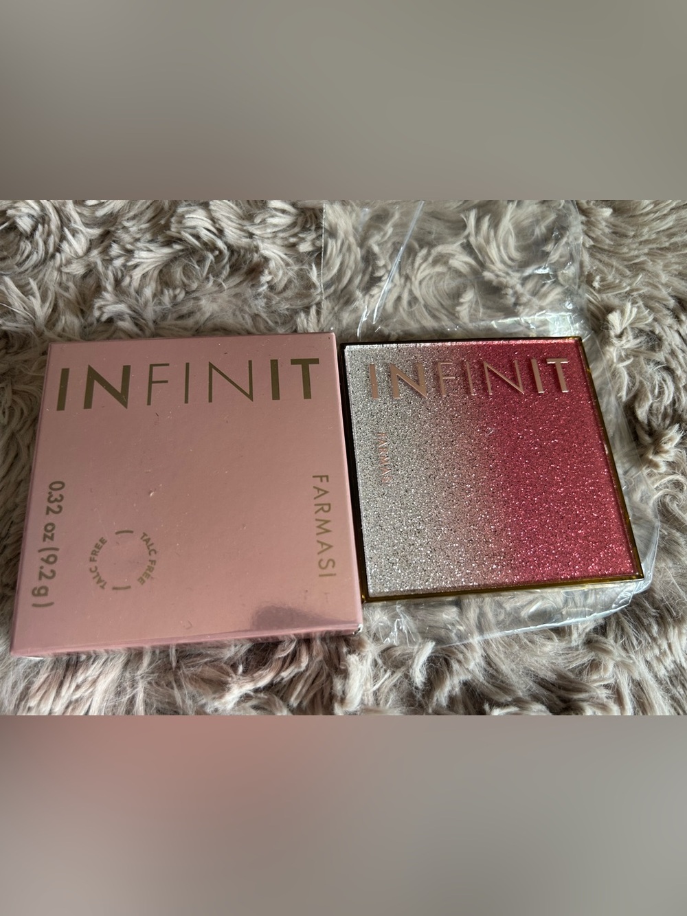 Farmasi Infinity Glitter Gradient Tray - Pink & Silver Sparkle